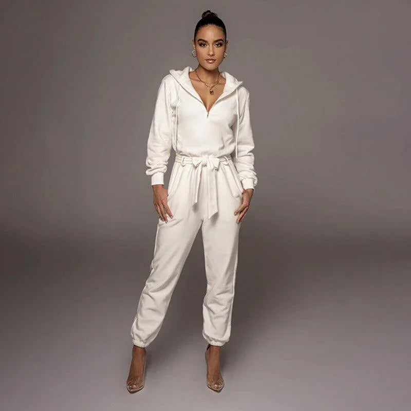Nora Autumn Winter Slim Fit Long Sleeve Solid Women Jumpsuits - Vestir en Moda