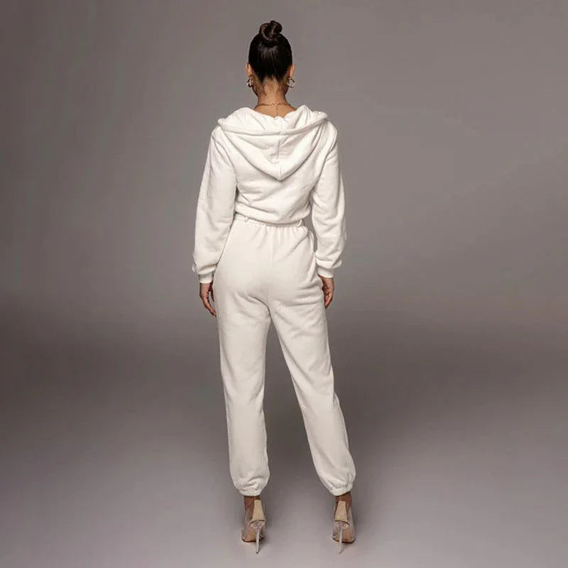 Nora Autumn Winter Slim Fit Long Sleeve Solid Women Jumpsuits - Vestir en Moda