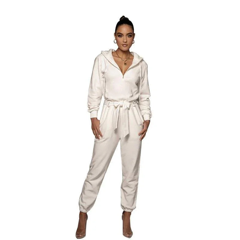 Nora Autumn Winter Slim Fit Long Sleeve Solid Women Jumpsuits - Vestir en Moda