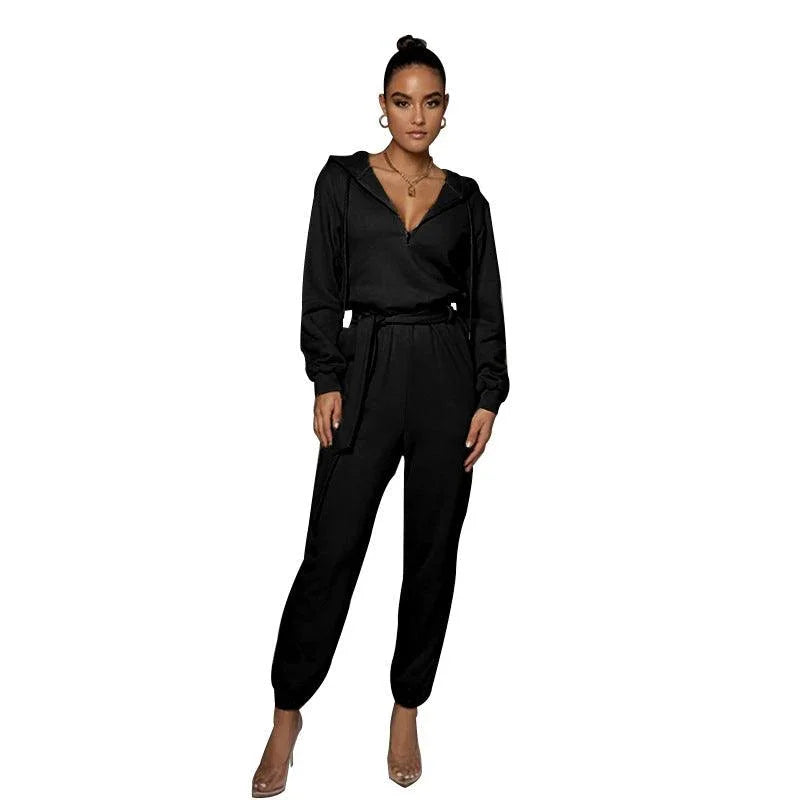 Nora Autumn Winter Slim Fit Long Sleeve Solid Women Jumpsuits - Vestir en Moda