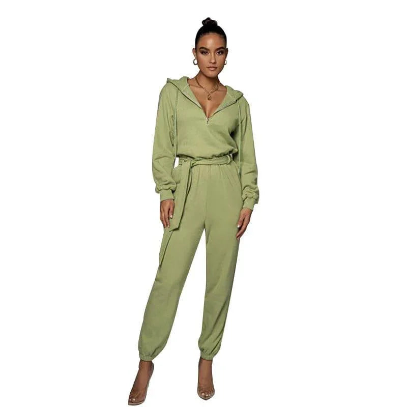 Nora Autumn Winter Slim Fit Long Sleeve Solid Women Jumpsuits - Vestir en Moda