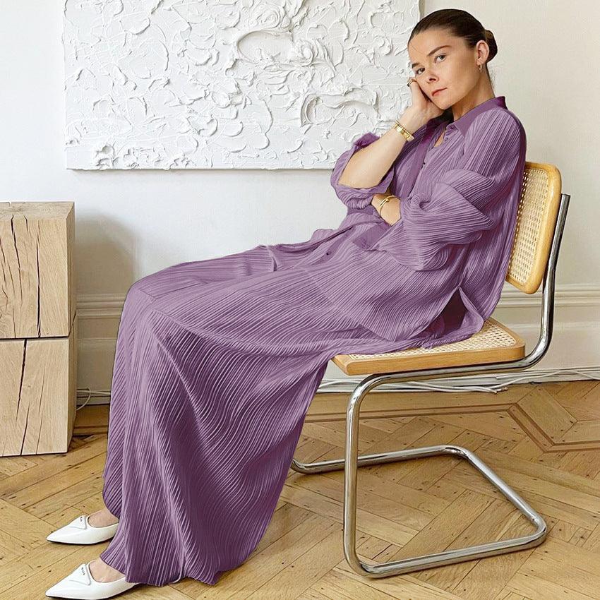 Nora Pleated Outdoor Matching Home Wear Two Piece Sets - Vestir en Moda