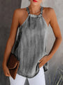 Norah Casual Jean T-shirt Halter Sleeveless Casual Top - Vestir en Moda