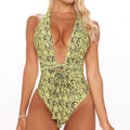 Oaklynn Plus Size Bikini Printed Sexy One-Piece Swimsuit - Vestir en Moda