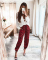 Oaklynn Trousers Fashion Leopard Print Forged Trousers Elastic Pants - Vestir en Moda