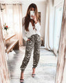 Oaklynn Trousers Fashion Leopard Print Forged Trousers Elastic Pants - Vestir en Moda
