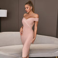 Odette Shoulder Apricot Evening Dresses - Vestir en Moda