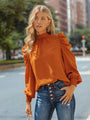 Olga Tie Wrap Puff Sleeve Ladies Blouse - Vestir en Moda