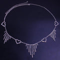 Olive Tassel Rhinestone Body Chain Fashion Love Waist Accessories - Vestir en Moda