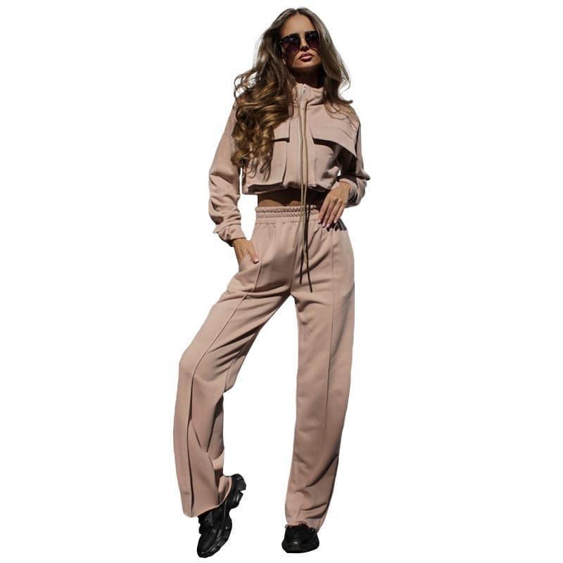 Olivia Color Double Bag Drawstring Casual Women Sets - Vestir en Moda