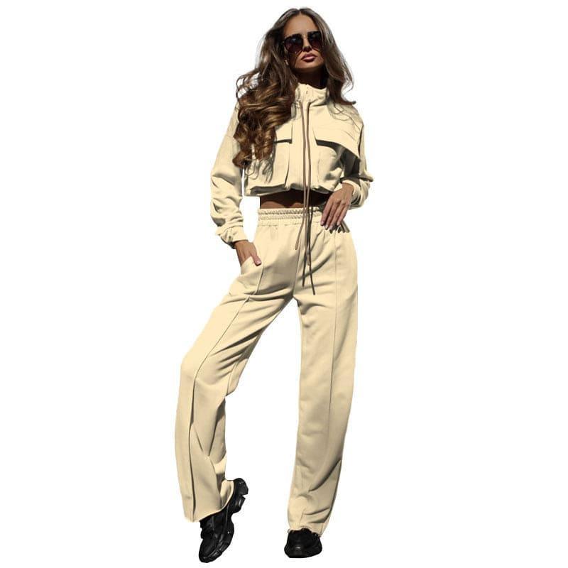Olivia Color Double Bag Drawstring Casual Women Sets - Vestir en Moda