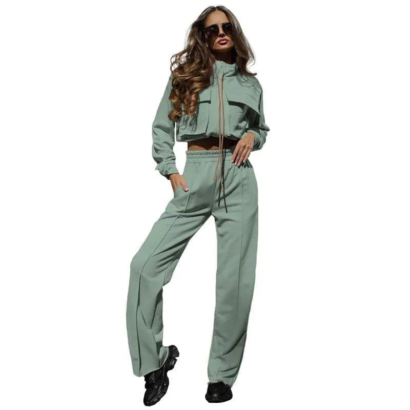 Olivia Color Double Bag Drawstring Casual Women Sets - Vestir en Moda