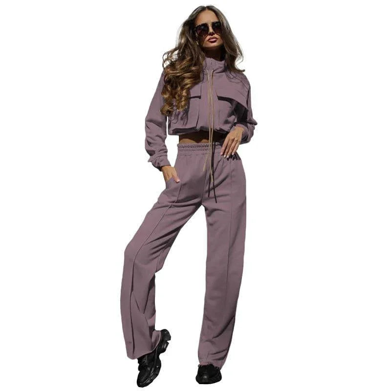 Olivia Color Double Bag Drawstring Casual Women Sets - Vestir en Moda