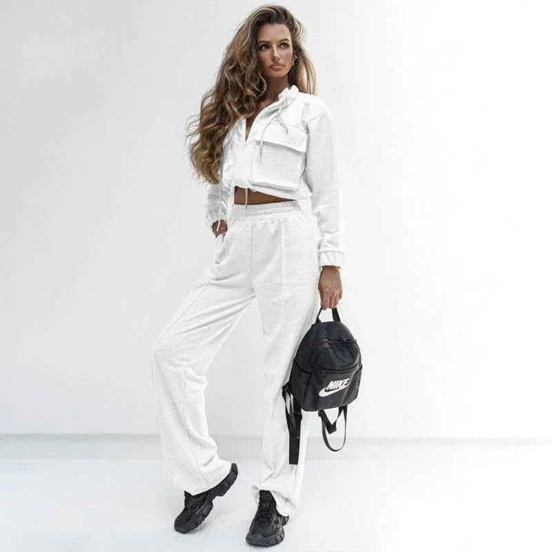 Olivia Color Double Bag Drawstring Casual Women Sets - Vestir en Moda