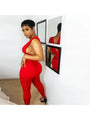Olivia Sexy Nightclub Pure Color Low Cut Sleeveless Jumpsuits - Vestir en Moda
