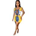 Ophelia Sun Tanning Women Clothing Lace-up Rib Stitching Casual Set - Vestir en Moda