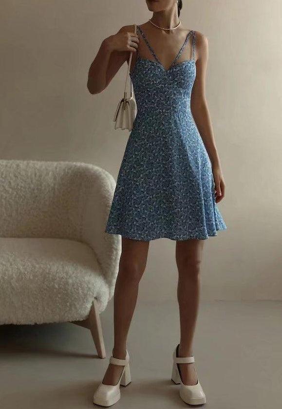 Orianna Summer Slimming Floral Lace Strap Dresses - Vestir en Moda
