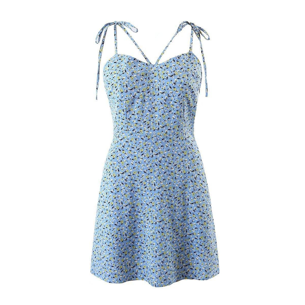 Orianna Summer Slimming Floral Lace Strap Dresses - Vestir en Moda