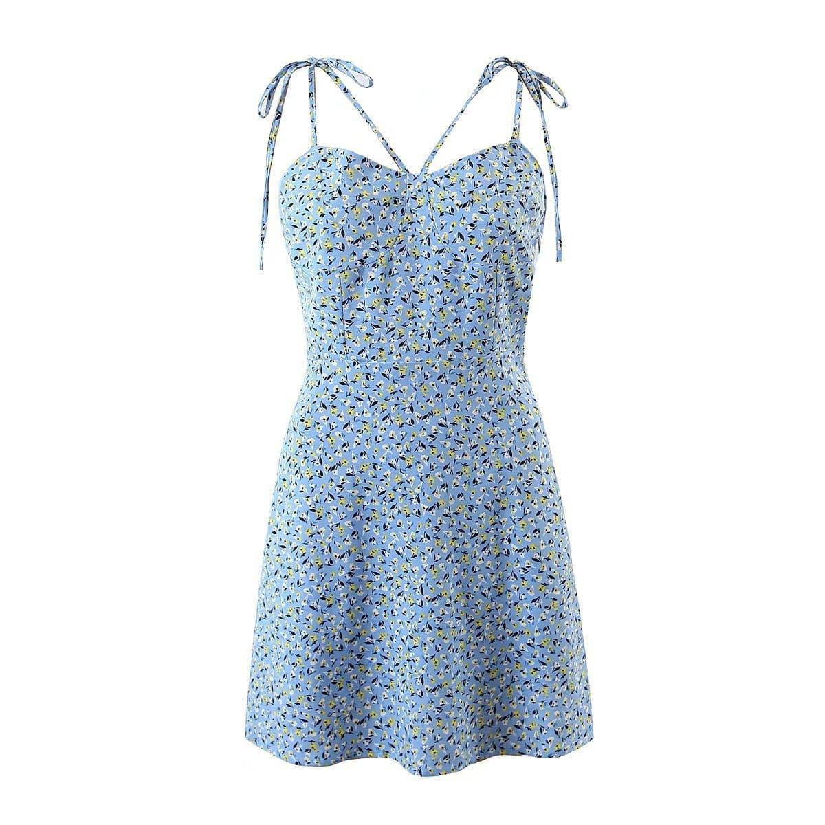 Orianna Summer Slimming Floral Lace Strap Dresses - Vestir en Moda