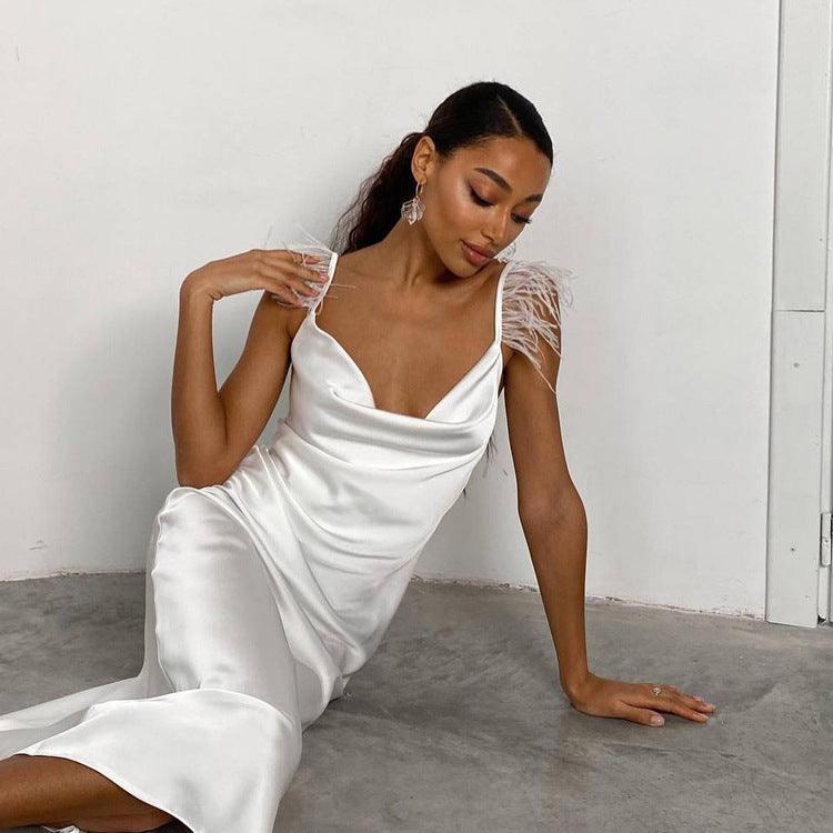 Otilia Women Summer Sexy V-neck Backless Dresses - Vestir en Moda