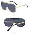 Oversized Metal Shades Eyewear Oculos Square Polyurethane Sunglasses - Vestir en Moda