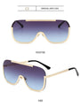 Oversized Metal Shades Eyewear Oculos Square Polyurethane Sunglasses - Vestir en Moda