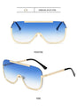 Oversized Metal Shades Eyewear Oculos Square Polyurethane Sunglasses - Vestir en Moda