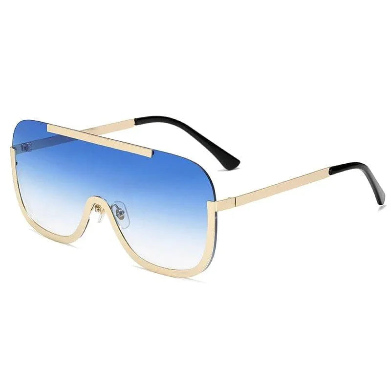 Oversized Metal Shades Eyewear Oculos Square Polyurethane Sunglasses - Vestir en Moda