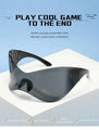 Oversized One Piece Big Frame Goggle Outdoor Mirror Shades Sunglasses - Vestir en Moda