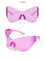 Oversized One Piece Big Frame Goggle Outdoor Mirror Shades Sunglasses - Vestir en Moda