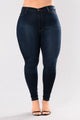 Paisley Plus Size High Waist Stretch Slim Women Skinny Denim - Vestir en Moda
