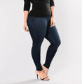 Paisley Plus Size High Waist Stretch Slim Women Skinny Denim - Vestir en Moda