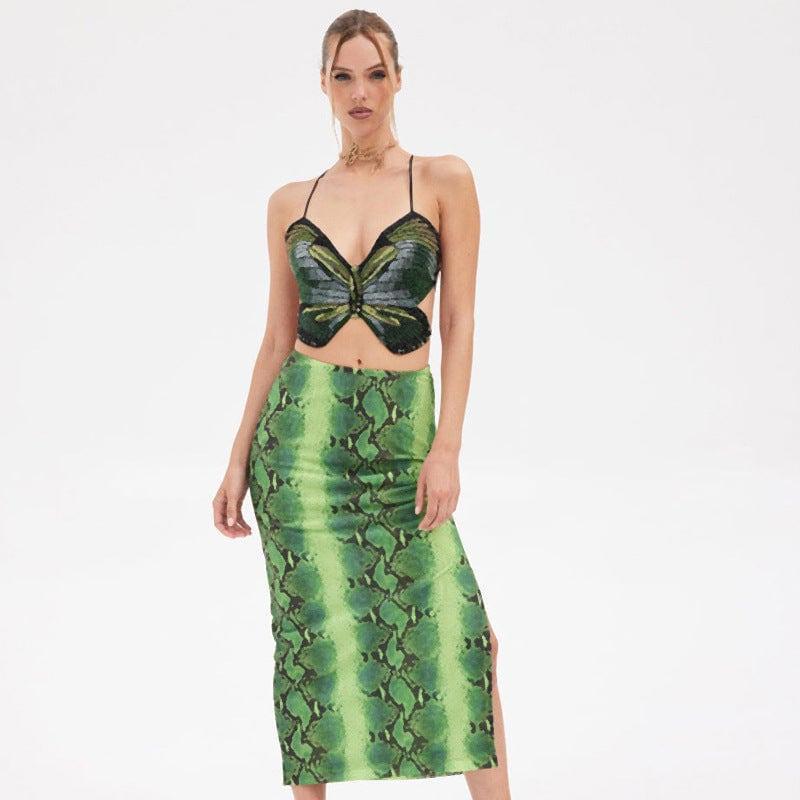 Pamela Bare Back Short Sexy Butterfly Tank Top - Vestir en Moda