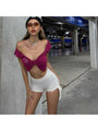 Pamela Summer Drawstring Pure Color Tops - Vestir en Moda