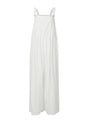 Paola Women Solid Color Wide Leg Linen Jumpsuits - Vestir en Moda