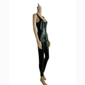 Paula Leather Sleeveless Jumpsuits Elastic Sexy Catsuit Nightclub - Vestir en Moda