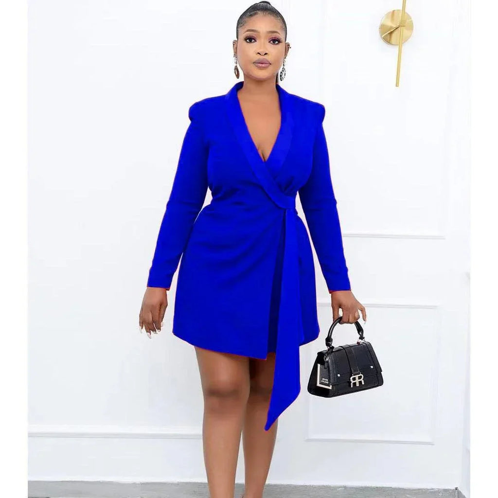 Penelope Plus Size Autumn Office Slim Suit Skirt Dresses - Vestir en Moda