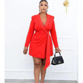 Penelope Plus Size Autumn Office Slim Suit Skirt Dresses - Vestir en Moda