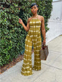 Perla Sleeveless Spaghetti Strap Wide Leg Jumpsuits - Vestir en Moda