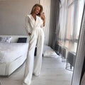 Petra Women Clothing Long Sleeve Slim Fit Bodysuit Solid Jumpsuits - Vestir en Moda