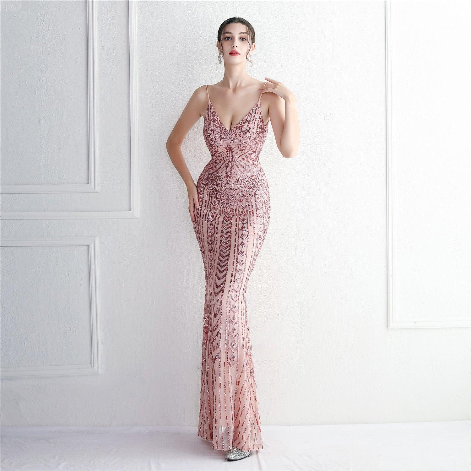 Phoebe Floral Sling Fishtail Dresses - Vestir en Moda