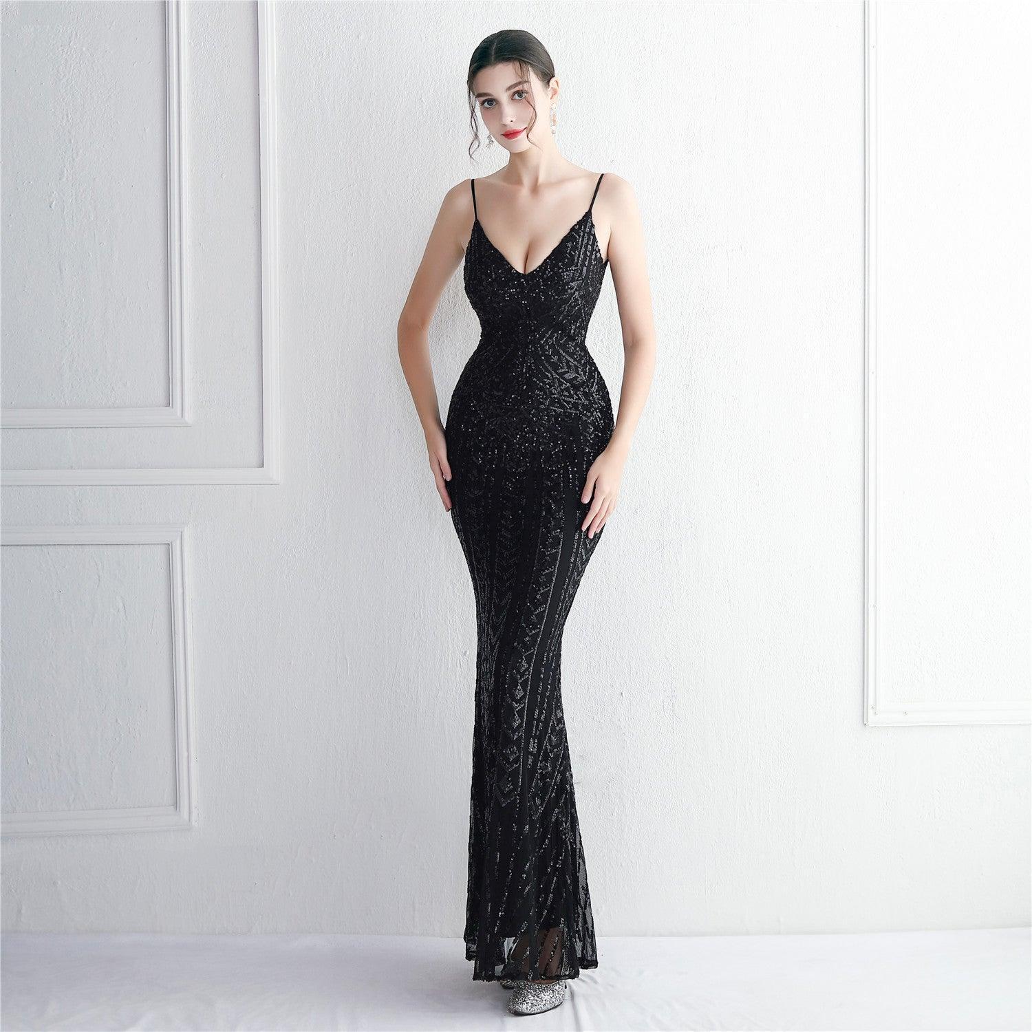 Phoebe Floral Sling Fishtail Dresses - Vestir en Moda