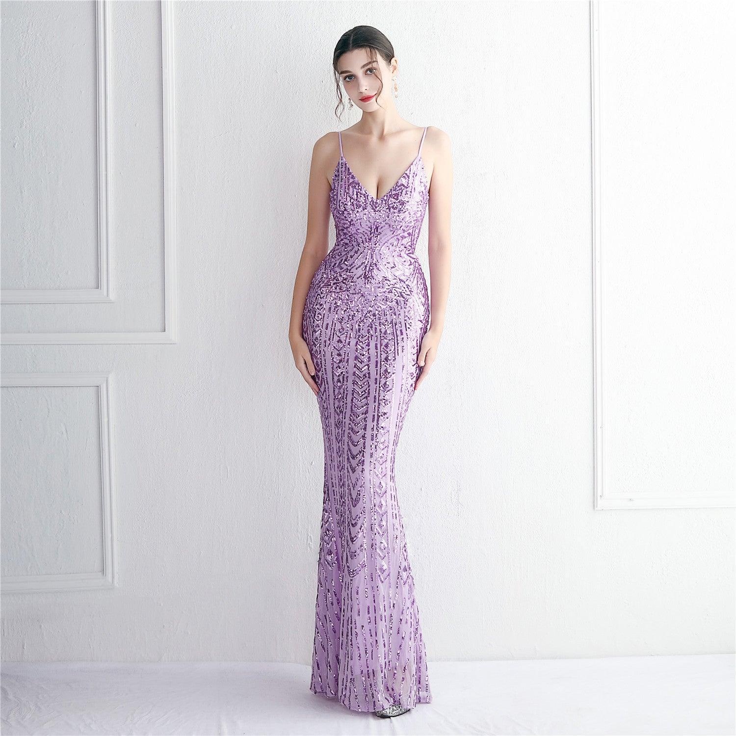 Phoebe Floral Sling Fishtail Dresses - Vestir en Moda