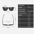 Polarized Luxury Brand Design Driving Square Vintage Oculos Sunglasses - Vestir en Moda