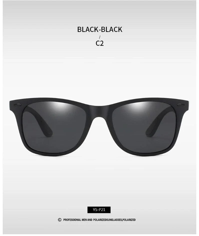 Polarized Luxury Brand Design Driving Square Vintage Oculos Sunglasses - Vestir en Moda