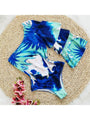 Princess Tie Dyed Ruffled One Shoulder Swimsuit - Vestir en Moda