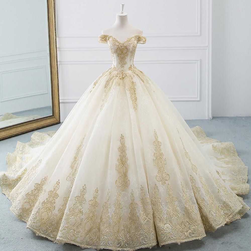 Gorgeous Ball Gown Wedding Dress with Beading