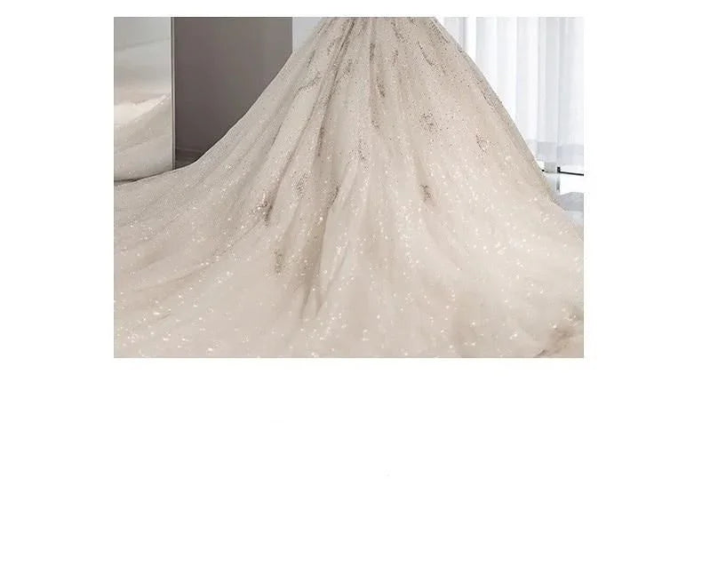 Luxury Wedding Dresses with Crystal Beads
