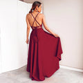 Quiara Sexy V-neck Strap Dress Maxi Dresses - Vestir en Moda