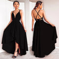 Quiara Sexy V-neck Strap Dress Maxi Dresses - Vestir en Moda